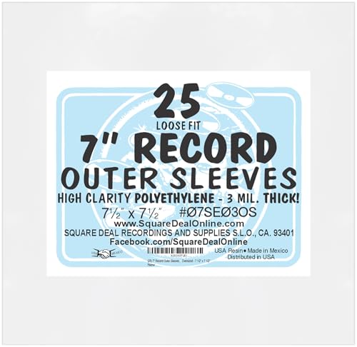 Square Deal Recordings & Supplies (25 pack) 7 inch Loose