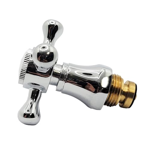 Nes Home Traditional Basin Cross Head Tap Reviver Kit 1/2" Cold and Hot Chrome - Image 2