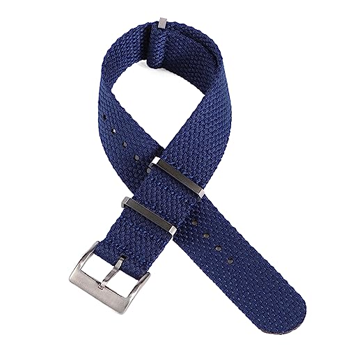 Correa de repuesto universal de nailon militar de 20 mm suave con hebilla azul