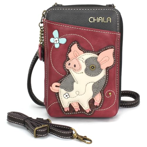 Image of CHALA Wallet Crossbody Cell Phone Purse - Women Faux Leather Multicolor Handbag with Adjustable Strap