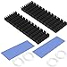 CTRICALVER Aluminium Kühlkörper, M.2 SSD-Kühlkörper mit wärmeleitender Klebefolie gegen thermisches Durchgehen Kühlkörper-CPU-IC-Chip-Leiterplatte, für LED-Verstärker (2 Stück, schwarz)