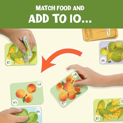 image for Melon Rind Clumsy Thief Junior Math Card Game, Adding to 10 Fun for Ki