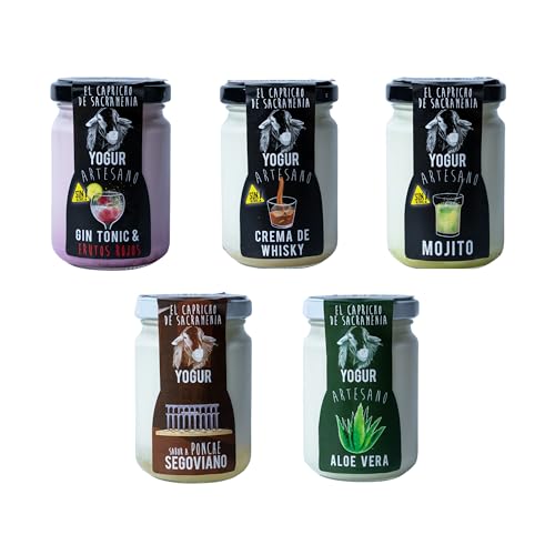 El Capricho de Sacramenia | Pack sabores originales | 20 Yogures Artesanales Leche de Oveja | Cremosos, Naturales y Saludables | Preparados Gourmet | Sin Gluten | Sabores Únicos y Originales