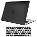 ProCase MacBook Air 13 Inch Case 2018 Release A1932, Rubber Coated Hard Shell Case for MacBook Air 13-inch Model A1932 with Keyboard Skin Cover -Black