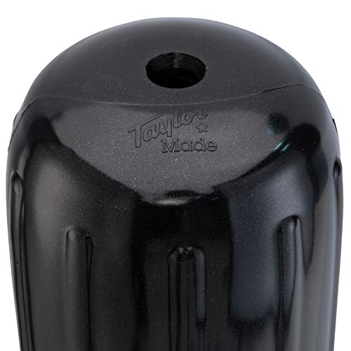Taylor Made Big B Inflatable Boat Fender, Black Onyx (6" x 15") End-to-End Line Passage Fits 5/8" Rope, Hangs Horizontally or Vertically, Ribbed Technology, Needle Valve, Marine-Grade Vinyl - 71025 - image 2
