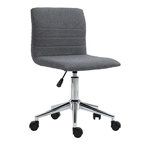 SVITA Linus Schreibtischstuhl Kinder Drehstuhl Stoffbezug Grau