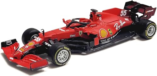 Bburago B18-36829S 1:43 F1 2021 Ferrari SF21 SAINZ, Varios diseños y Colores