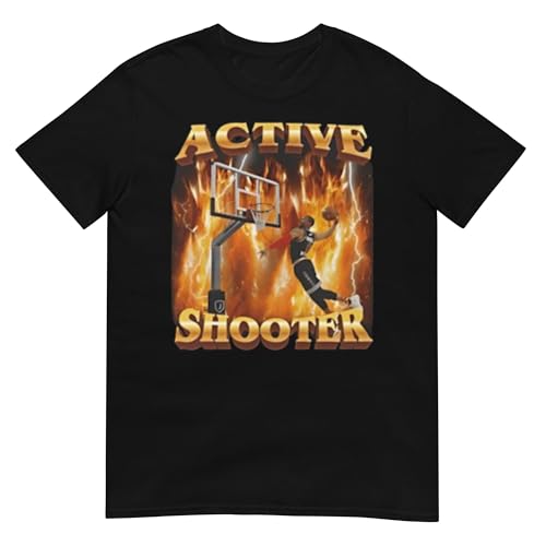Active Shooter Basketball Adult Unisex T-Shirt (2XL)