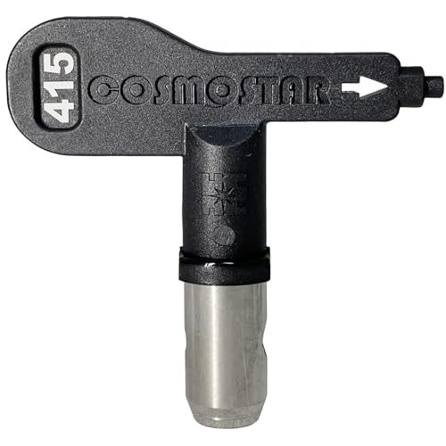 Cosmostar 415 Airless Paint Spray Tip Nozzle – Reversible, Easy Clean, Compatible with RAC IV & TRU415 Tip Guard