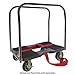 SNAP-LOC, All Terrain 4 Wheel Heavy Duty Dolly Cart, 6 Inch Casters, E Strap Attachment Included, 1,500 lb Capacity, Made in USA, Black