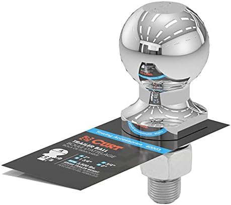 CURT 40003 Chrome Trailer Hitch Ball, 3,500 lbs, 2-Inch view 8