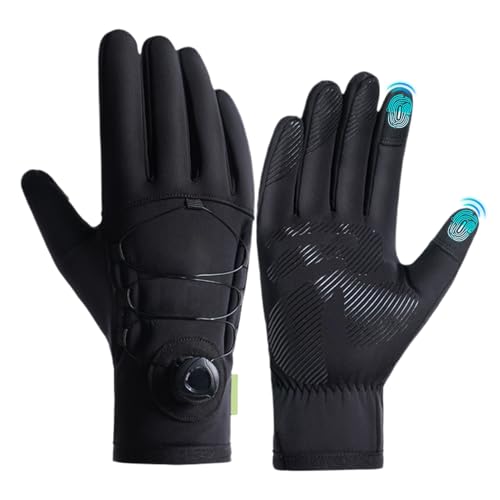 Byuexhp Guantes para temperaturas frías, Guantes térmicos para Pantalla táctil, Guantes de Ciclismo al Aire Libre - para esquí de Invierno, Snowboard, Ciclismo, Entrenamiento, Gimnasio