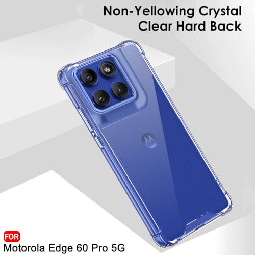 Image of TheGiftKart Crystal Clear Back Cover Case for Motorola Moto Edge 60 Pro 5G | Shock Proof 360 Protection | Hard Clear Back Cover Case for Motorola Moto Edge 60 Pro 5G (PC & TPU, Transparent Bumper)