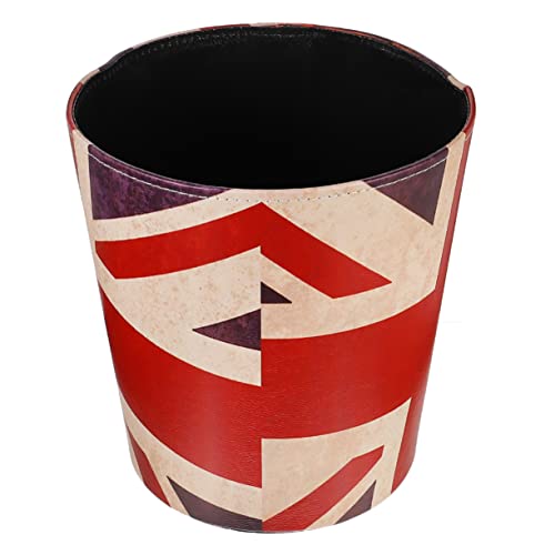 Besportble Vintage Decor 1Pc Wastebasket Vintage Office Decor Office Waste Basket Plastic Trash Cans Faux Leather Garbage Bin Unwanted Trash Vintage Waste Storage Bucket Basket Storage Bin #TOP25