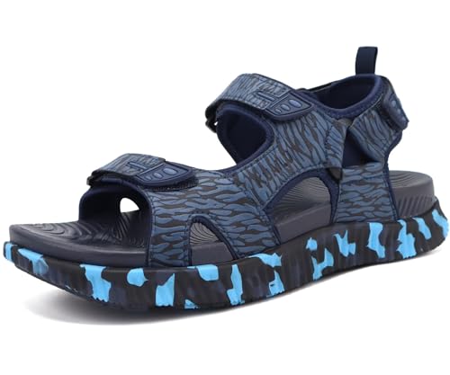 Image of KuaiLu Mens Hiking Sandals with Orthopedic Arch Support Footbed | Sport Recovery Athletic Walking Sandals For Man Outdoor Summer Casual Thick Cushion Beach Water Fisherman Sandal Size 7-15