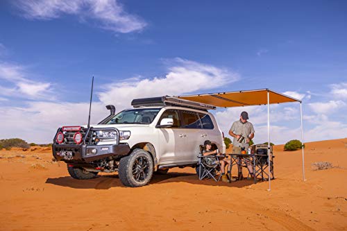 Arb 4X4 Accessories 814410 Rooftop Retractable Awning With Led Light Strip Included 2500X2500Mm 8.2 Feet, Ideal For Camping , Roadtrips, Outdoor Trips, Travel, Teardrop, Rv, Camper, 4X4 And Suv #TOP6