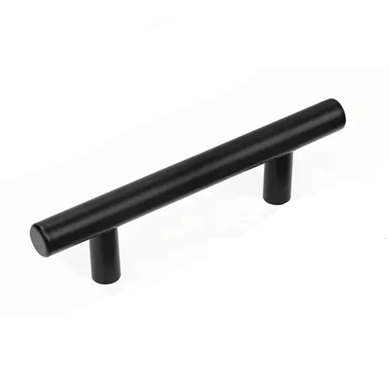 Poignées de traction en T en acier inoxydable noir 96mm pour meuble chic