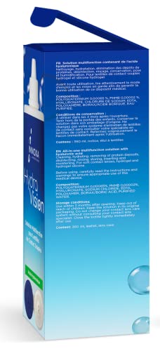 INNOXA - Kontaktlinsenflüssigkeit - Optimaler Tragekomfort durch HYALURON - Pflegelösung 100 ml für alle Weichen Kontaktlinsen mit Behälter