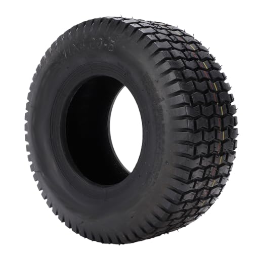 Yctze Neumático para Cortacésped 11x4.00-5 Juego de 2 Neumáticos sin Cámara 11x4.00-5 Construcción de 4 Capas Diseño de Banda de Rodadura de Nervaduras Rectas para Cortadora de Cé
