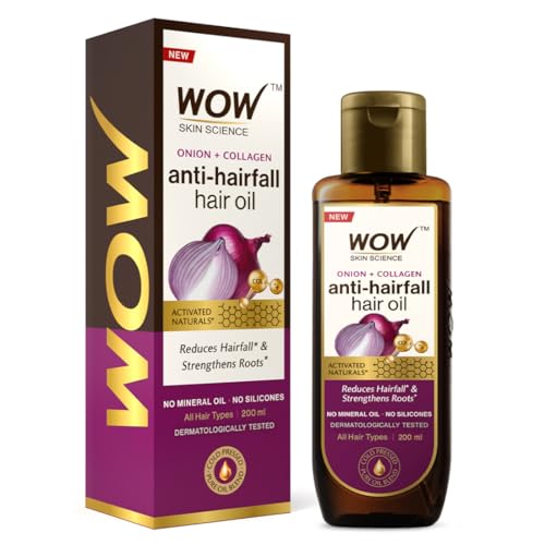 WOW Skin Science Onion Hair Oil With Black Seed Oil Extracts - Controls Hair Fall - No Mineral Oil, Silicones...