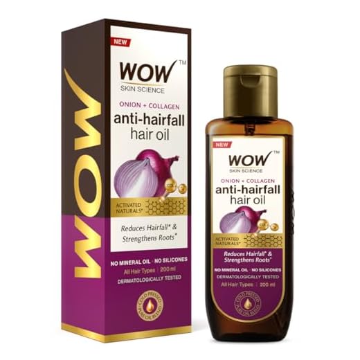 WOW Skin Science Onion Black Seed Hair Oil - Controls Hair Fall - No Mineral Oil, Silicones & Synthetic Fragrance - 200mL