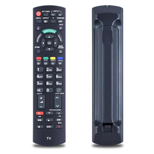N2QAYB000753 Replacement Remote Control for Panasonic Viera Internet TV, Compatible With TX-L32D25BA TX-L32D25E TX-L32D28EP TX-L32D28ES TX-L32E30E TX-L32E31B TX-L32E5B TX-L32E5E TX-L32E5Y