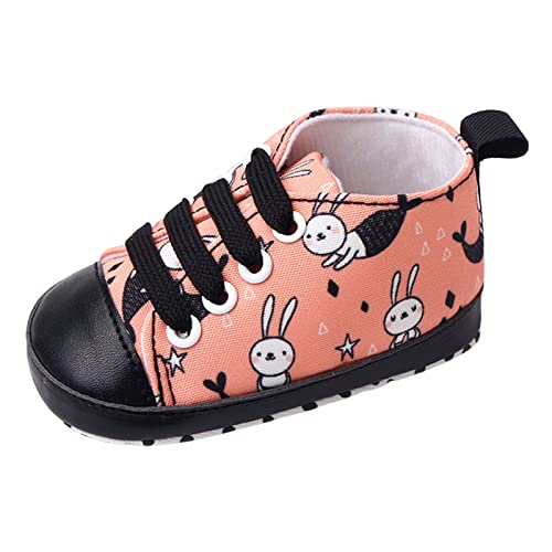 Summer Children Infant Toddler Shoes Boys and Girls Sports Canvas Cute Cartoon Pattern Lace Up Lightweight and Comfortable Toddler Girls Athletic Shoes