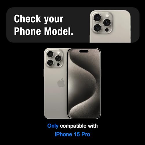 Image of Supershieldz X Koala Bear NeoGuard True 2-way Privacy Tempered Glass Screen Protector Guard for iPhone 15 Pro -2 Pack