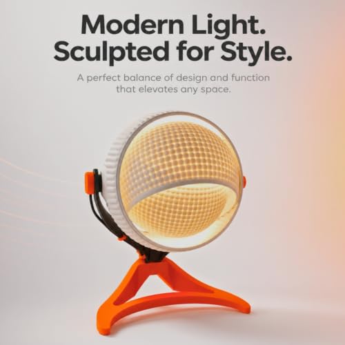 Image of Handcrafted Wooden Table Lamp, Minimalist Lighting for Bedroom, Living Room & Office, Eco-Friendly Desk Lamp, LED Bulb Compatible, Rustic Home Decor Accent Light (ORC1)