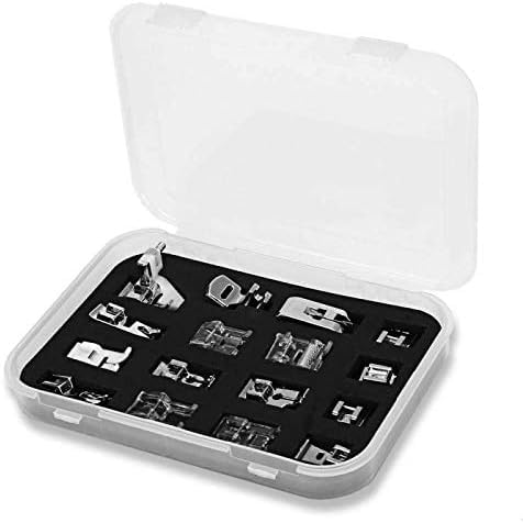 La Mejor Lista de Maquina de Coser Overlock Singer - los más vendidos. 42 COOLKITALENT Kit de 16 Piezas Pie Prensatelas Universales para Máquinas de Coser Alfa, Singer, Brother, Janome, Elna, Juki, Lidl, IKEA
