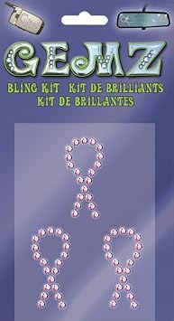Chroma Graphics Gemz - Pink Ribbon 3 pc. Bling Kit