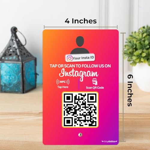 tinydabba Custom Instagram Review NFC Standee with QR Code by tinydabba - 3