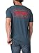 Wrangler Men's Western Crew Neck Short Sleeve Tee Shirt, Navy Original Denim, Large