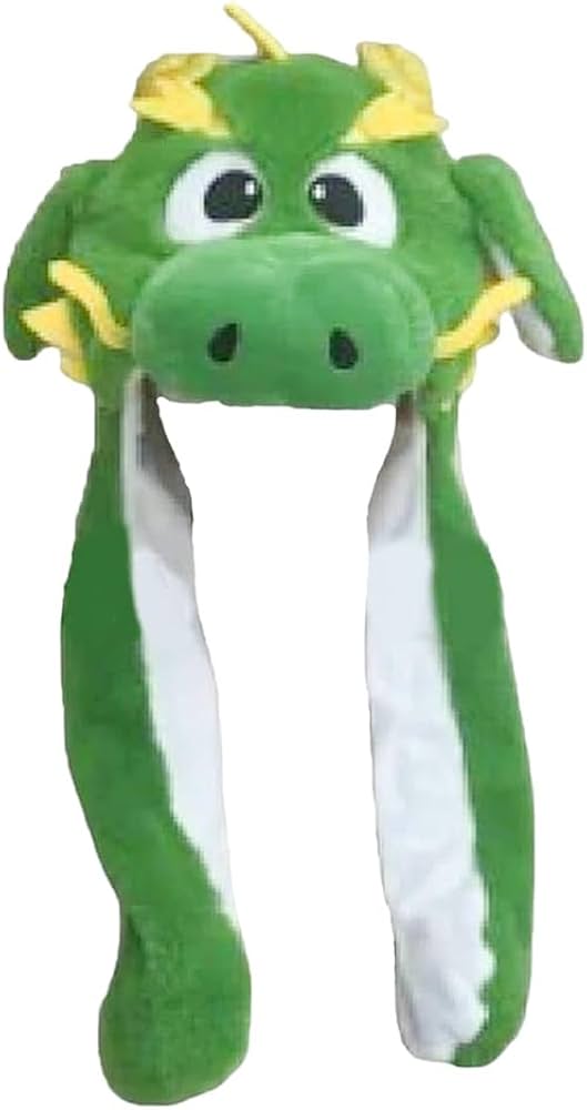 Amazon.co.jp: Ergugos 辰 被り物 龍 耳が動く 帽子 竜 キャップ