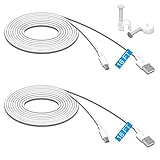 2 Pack 16.4FT Power Extension Cable for Wyze Cam Pan,for Wyze Cam Pan v2,for WyzeCam,for Wyze Cam...