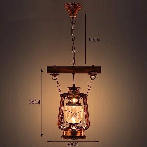 Candelabro de techo vintage HAZARA estilo lámpara de queroseno 7