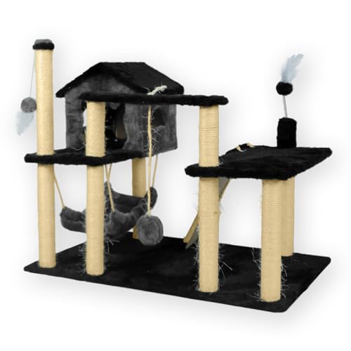 Arranhador Playground Casa Gatos Grande Modular Gatil Cinza