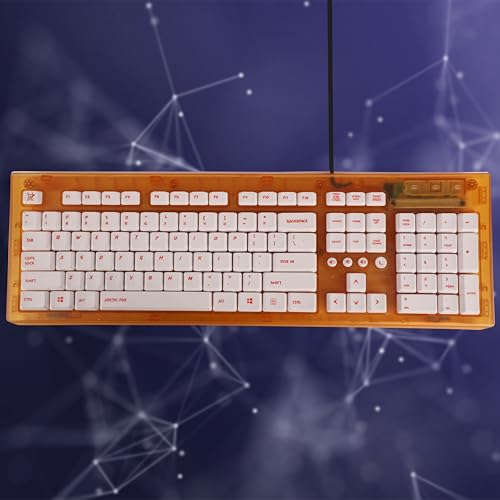 Image of Arctic Fox Crystal Wired Keyboard (Orange)
