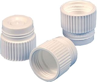 Globe Scientific 116142 Polyethylene Plug Cap for Test Tubes, 17mm Size, White (Pack of 1000)