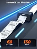 MUNBYN Imprimante Etiquettes Expédition Bluetooth, Imprimante Thermique sans Fil 4x6 pour Colis et Petites Entreprises à Domicile, Compatible avec iPhone, Android, Mac, Windows, Colissimo et UPS, Noir - 6