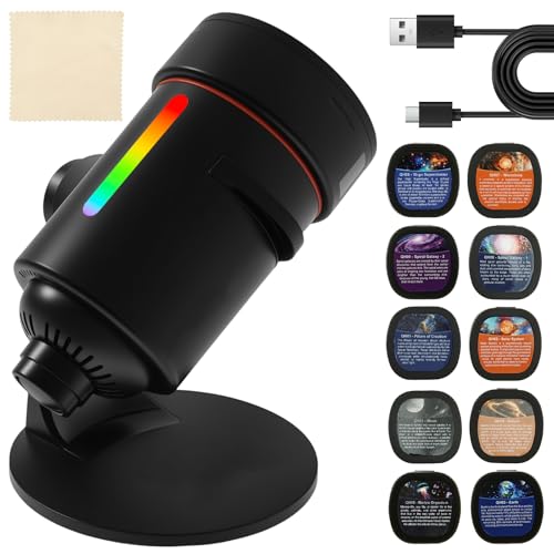 Imagen de Hevtsde Proyector de estrella innovador de rotación de 360° proyector de luz nocturna con 28 tipos de ruido blanco para recámara