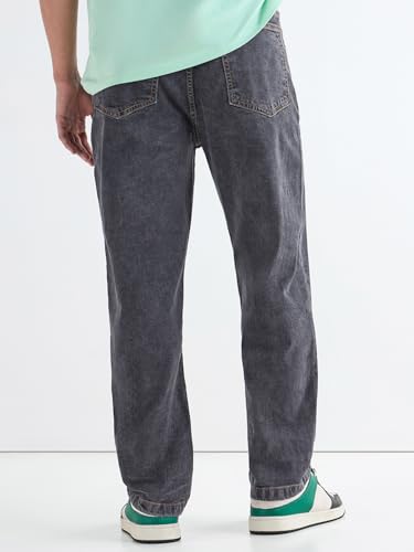 Image of Bewakoof Men's Slim Straight Fit Jeans