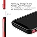SAMONPOW Case for iPhone XR Hybrid iPhone XR Wallet Case Card Holder Shell Heavy Duty Protection Anti Scratch Dual Layer Hard PC Soft Rubber Bumper Cover for iPhone XR 6.1 inch Metallic Red