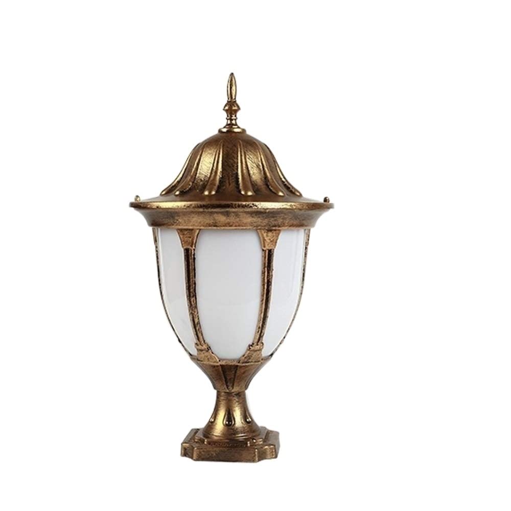 Outdoor Lamp Post Light Exterior Rainproof Outdoor IP54 Waterproof Column Lamp Pillar Light European Outdoor Lawn Lamp E27 Column Headlight Garden Door Light Villa Courtyard Landscape Door Light Post