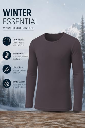 Image of Van Heusen Men Warmtech Thermal Top - Low Neck, Ultra Soft, Extra Warm