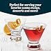Libbey Cosmopolitan Stemless Martini Glasses, 8.25 Oz Dishwasher Safe Martini Glasses Set of 4, Cocktail Glasses Set for Wedding Registries and More