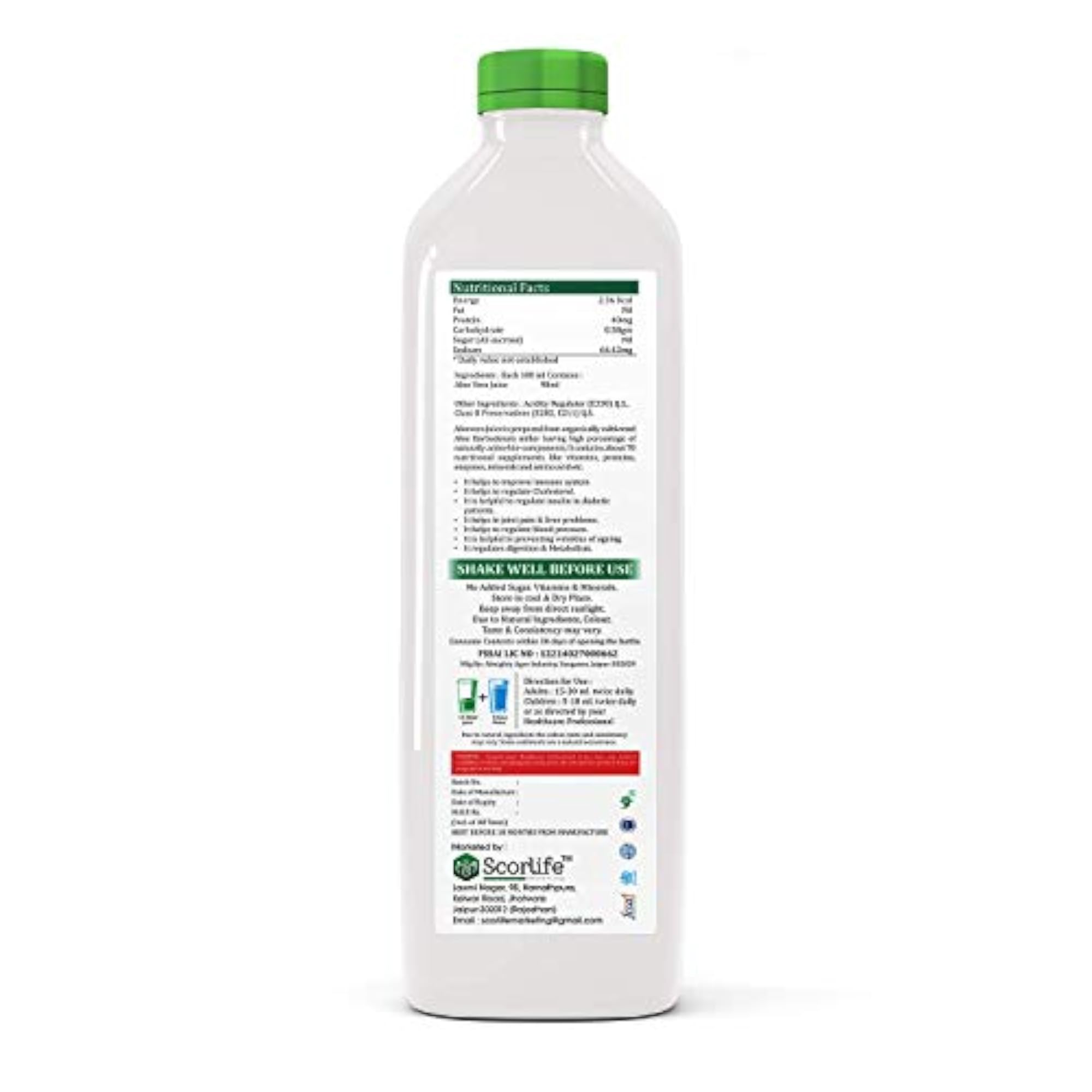 Aloevera Juice, 1000ml Pack of 5