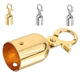 HOMSFOU 4stücke Edelstahl Seilendhaken Mit Schraube Hakenendkappen Für Geländer Handläufe Absperrseile Vielseitig Einsetzbar Für Heimdekoration Und Veranstaltungsausstattung