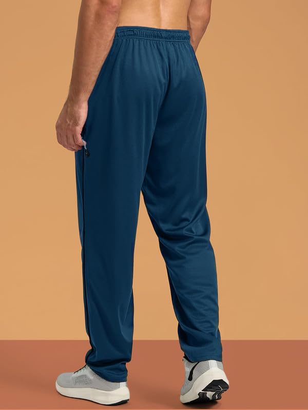 Image of Pinkmint Men's Spandex Track Pant ll Stylish Regular Fit Track with Side Zip Pocket ll Gym Wear ll Yoga ll Sports (Pack of 1 | Available in Plus Size)