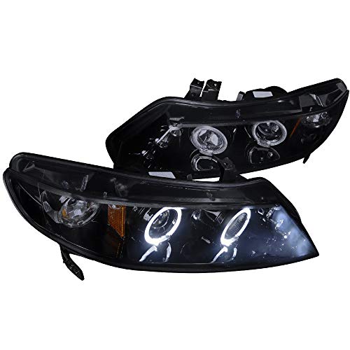 SPEC-D Twin Halo Projector Headlights for 2006-2011 Honda Civic Sedan